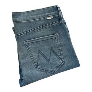 Mother Jeans The Mid Rise Dazzler Women size 30 We The Animals Blue Inseam 27"